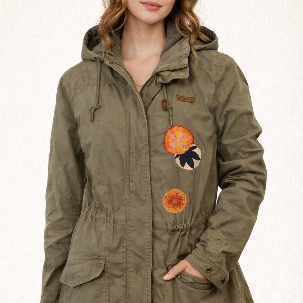 Columbia small hooded military inspired jacket